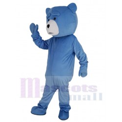 Komisch Hellblau Teddybär Maskottchen Kostüm Tier