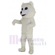 Weißer Samojede Hund Maskottchen Kostüm Tier