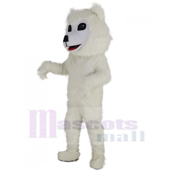 Chien Samoyède Blanc Costume de mascotte Animal