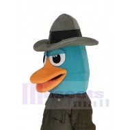 Perry el ornitorrinco Disfraz de mascota Animal Solo cabeza