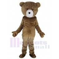 Ours en peluche brun pitoyable Costume de mascotte Animal
