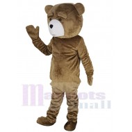Mitleiderregender brauner Teddybär Maskottchen Kostüm Tier