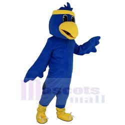 College Blue Falcon Sky Hawk Mascot Costume Animal