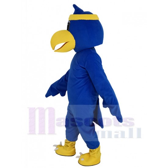 College Blue Falcon Sky Hawk Mascot Costume Animal