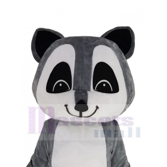 Sympathique raton laveur gris Mascotte Costume Animal