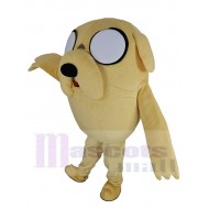 Gelbe große Augen Jake der Hund Maskottchen-Kostüm Karikatur