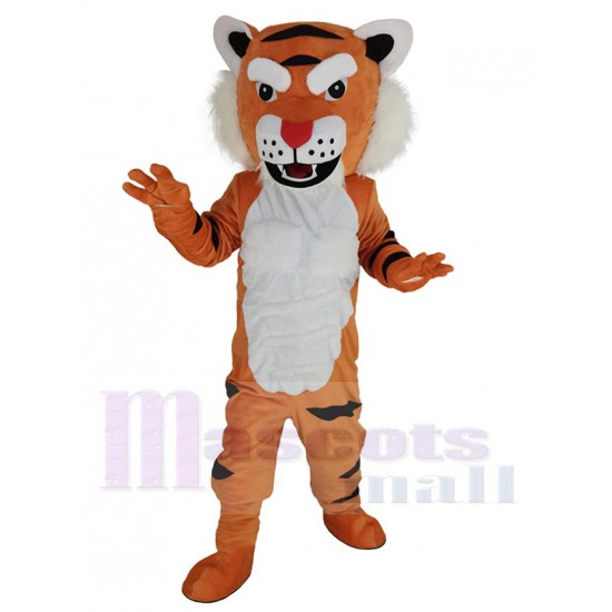 Orange Tiger Mascot Costume Animal with Red Nose