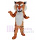 Orangefarbener Tiger Maskottchen-Kostüm Tier mit roter Nase