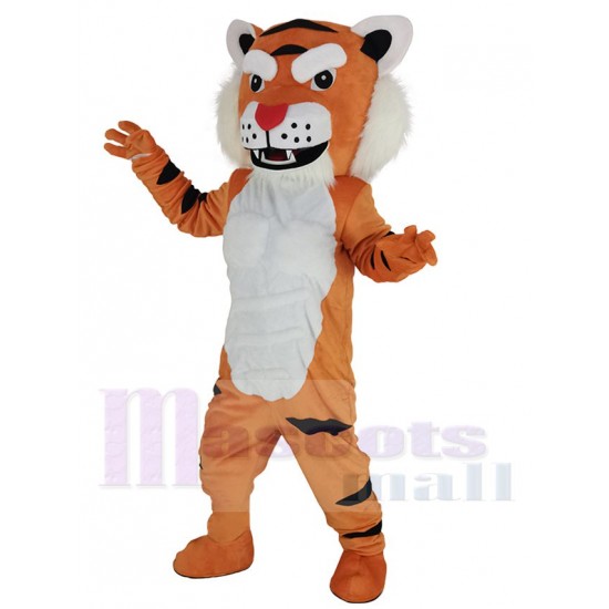 tigre naranja Disfraz de mascota Animal con la nariz roja