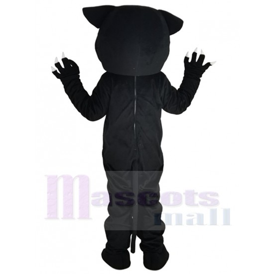 Friendly Black Panther Leopard Mascot Costume Animal