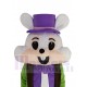 Easter Bunny Rabbit Mascot Costume Animal with Purple Magic Hat