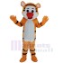 Tigre orange Mascotte Costume Animal avec gros nez rouge