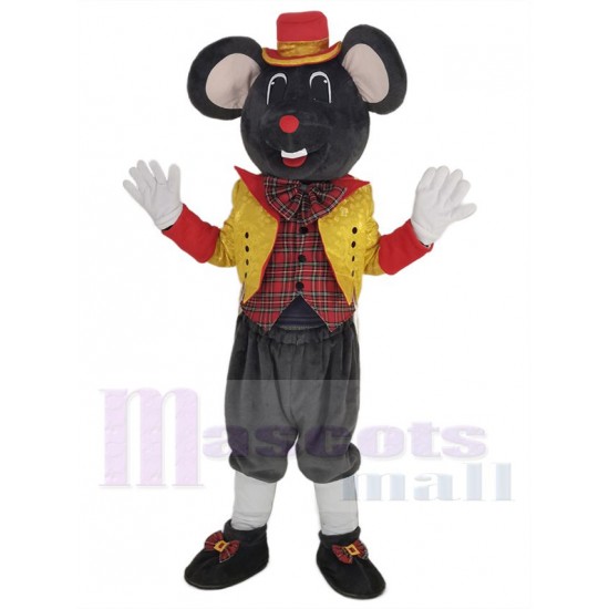 Edle Gentleman-Maus Maskottchen-Kostüm Tier