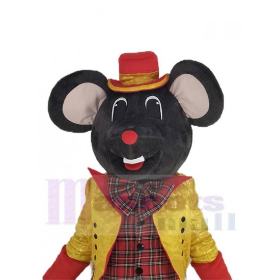Edle Gentleman-Maus Maskottchen-Kostüm Tier