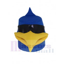 Blue Bird Mascot Costume Animal Head Only