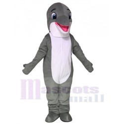 Lovely Grey Dolphin Mascot Costum Sea Ocean