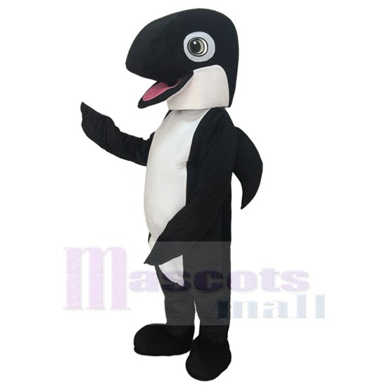 Nouvelle baleine orque noire Mascotte Costume