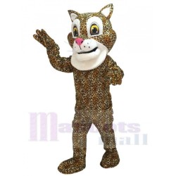 Cute Friendly Jaguar Mascot Costume