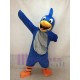 Cute Blue Roadrunner Mascot Costume