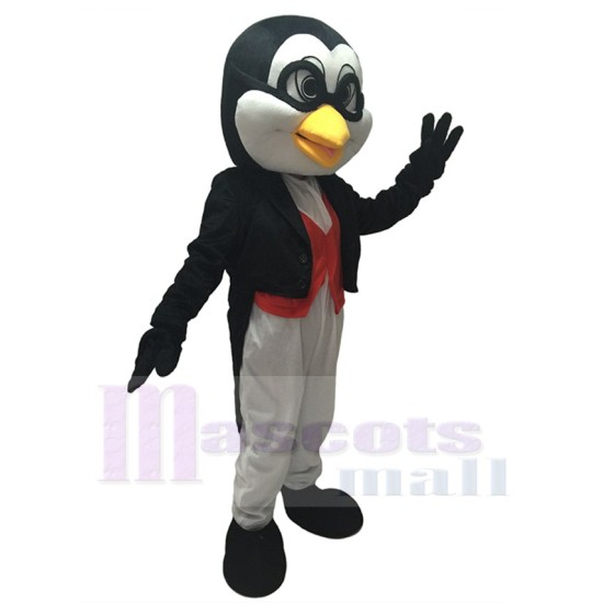 Doctor Penguin in Black Tuxedo Mascot Costume