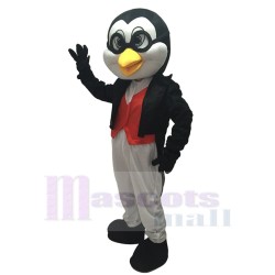 Doctor Penguin in Black Tuxedo Mascot Costume