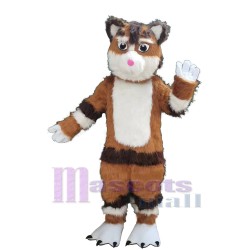 Long Fur Cat Mascot Costume Animal