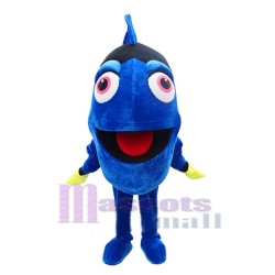 Vente chaude poisson bleu Mascotte Costume Personnage de dessin animé Halloween