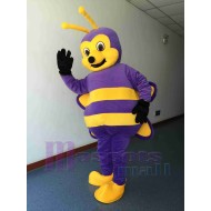 Lovely Purple Bee Mascot Costume