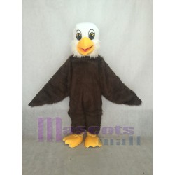 Nueva águila calva bebé marrón peluda realista Disfraz de mascota
