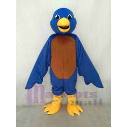 Nouvel oiseau bleu réaliste avec bec jaune Mascotte Costume