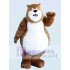 Brown Charming Bear Mascot Costume