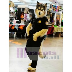 High Quality Police Wolf Mascot Costume