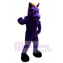Purple Mustang Horse Mascot Costume