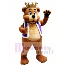 King Billy Bob Bear Mascot Costume
