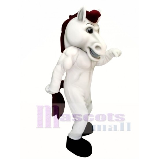 Potente caballo mustang Disfraz de mascota Animal