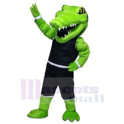 Alligator puissant en costume de sport Mascotte Costume
