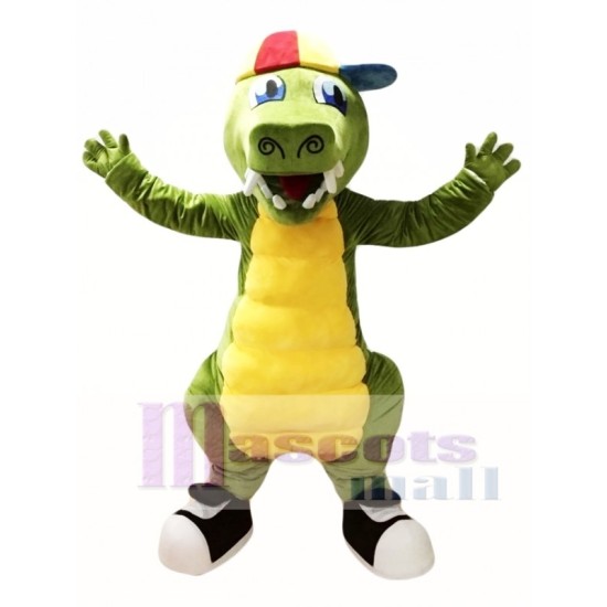 Green Crocodile Mascot Costume Alligator