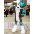 Husky gris y azul Disfraz de mascota Perro traje de piel