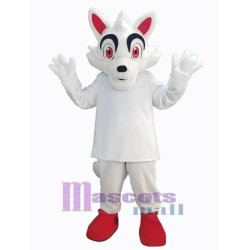 Weißer Wolf Maskottchen-Kostüm Tier