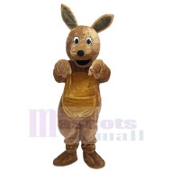 Long-Haired Brown Kangaroo Mascot Costume Animal