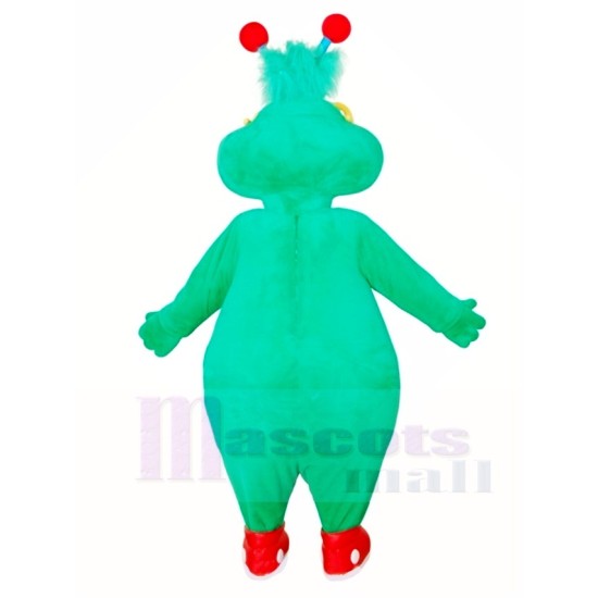 Monstruo alienígena verde Disfraz de mascota