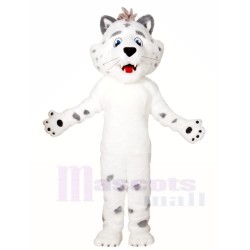 Léopard blanc Mascotte Costume Animal