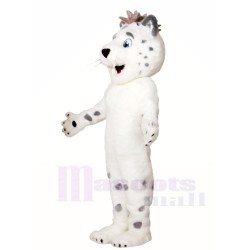 White Leopard Mascot Costume Animal