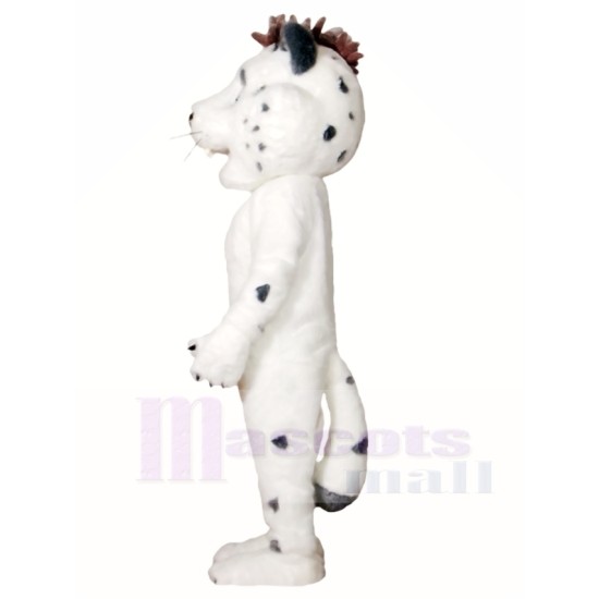 White Leopard Mascot Costume Animal