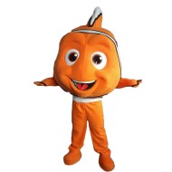Poisson Clown Orange Mascotte Costume