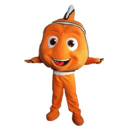 Orange Clown Fish Mascot Costume