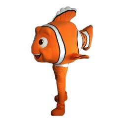 Orange Clown Fish Mascot Costume