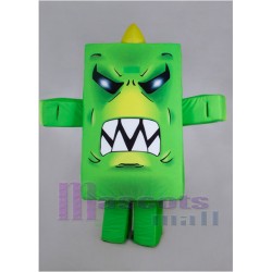 Green Cubic Monster Mascot Costume	