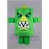Monstruo cúbico verde Disfraz de mascota