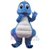 Blue Dragon Mascot Costume Cute Dinosaur